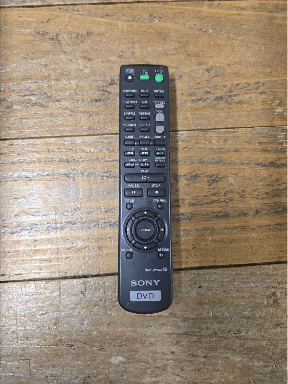 Sony RMT-D126A Remote Control for DVP-NS300 DVP-NS300B DVP-NS300S No Back Cover